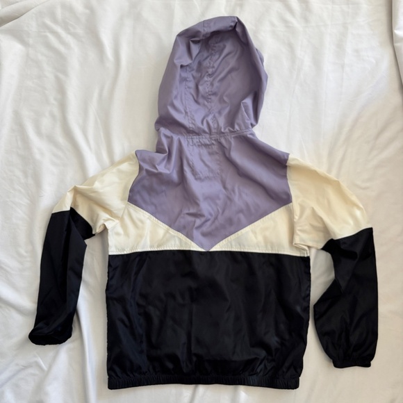 Volcom Kids Hooded Windbreaker Jacket Size 12 | Water Resistant Colorblock - Picture 4 of 5